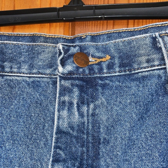 Men’s wrangler blue jean pants size 38x30 western outdoor wrangler jean pants - Picture 2 of 5